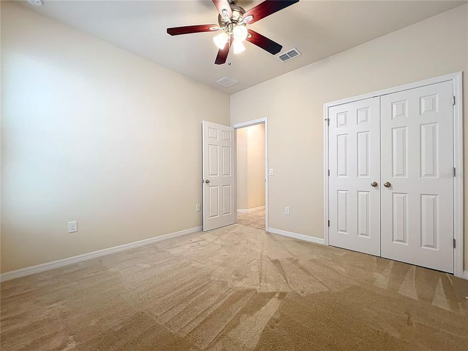 Bedroom #3 with ceiling fan