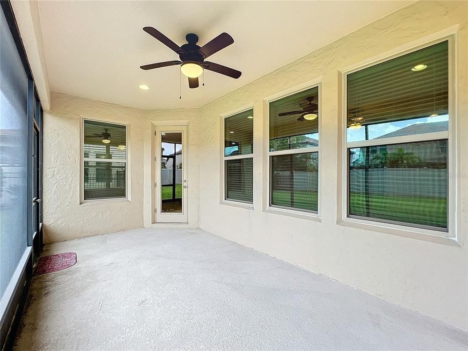 Enjoy your living space outdoors in the extended covered lanai