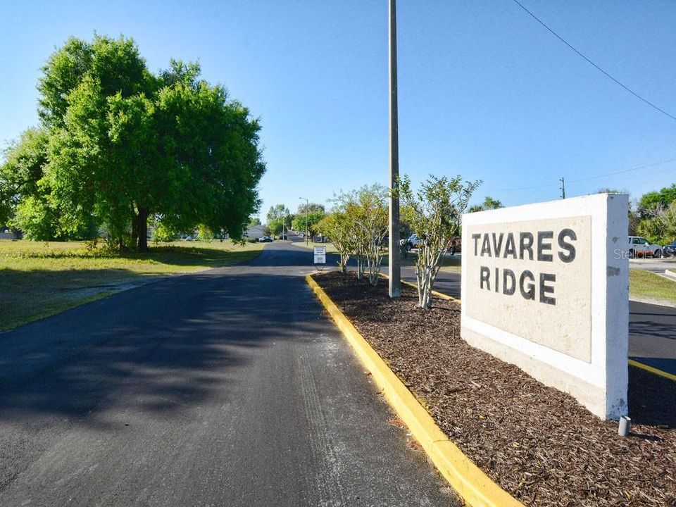 WELCOME TO TAVARES RIDGE COMMUNITY