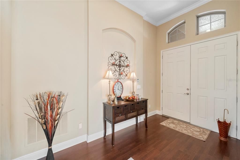 Large foyer at the front entrance