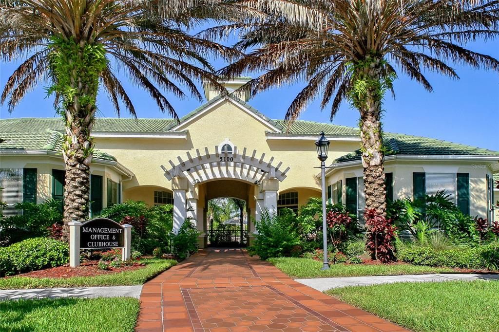 Clubhouse entrance and office