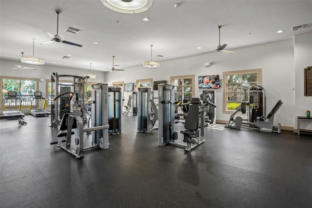 Resident fitness center.