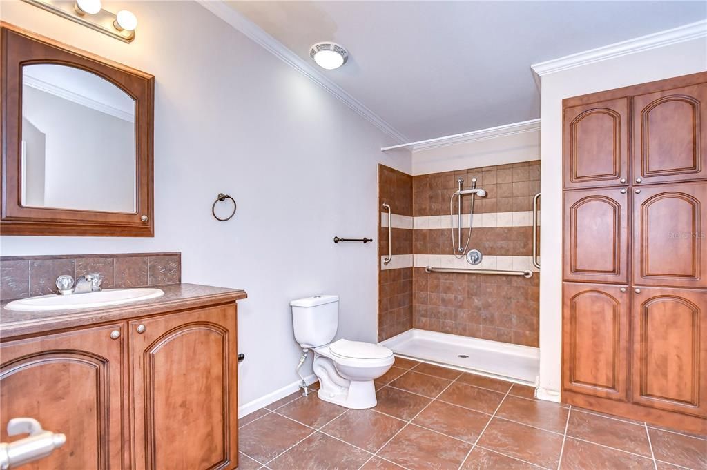 private en-suite with walk-in shower!