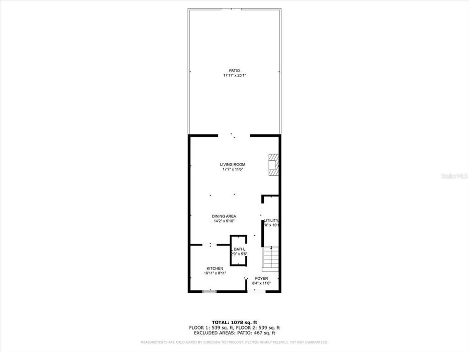 Floor plan with  - first floor