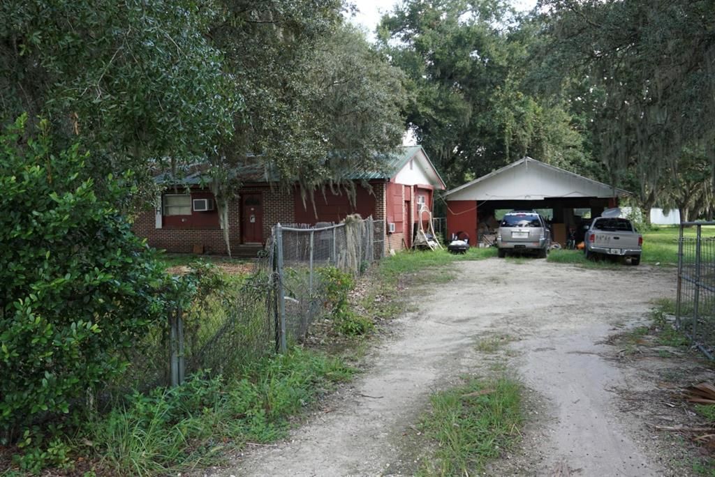 Driveway to main property