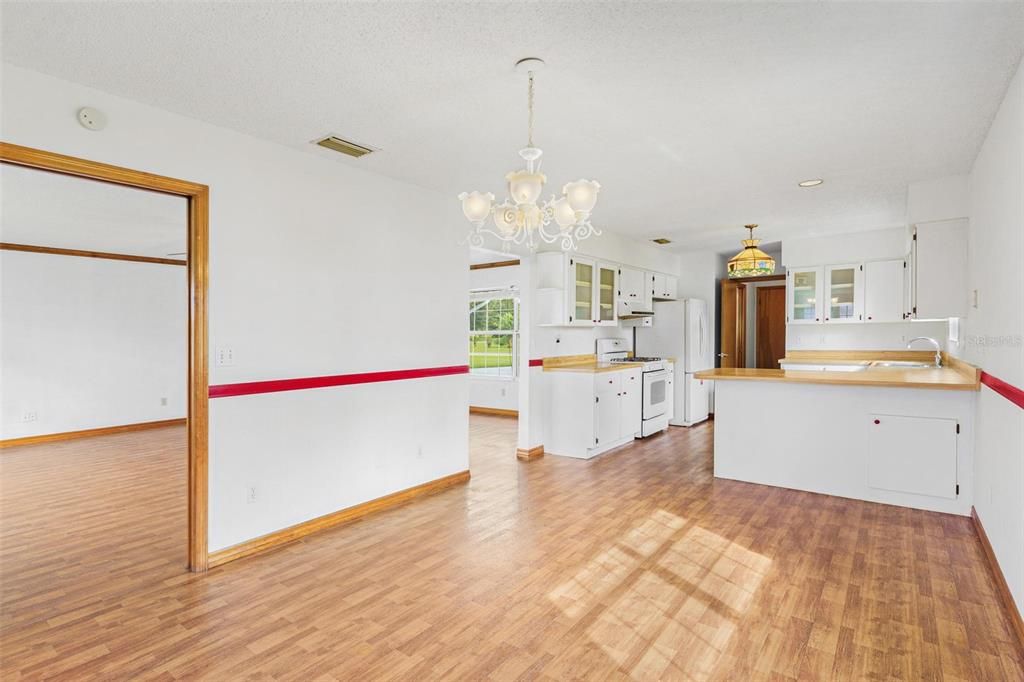 Dining area / Looking at Kitchen