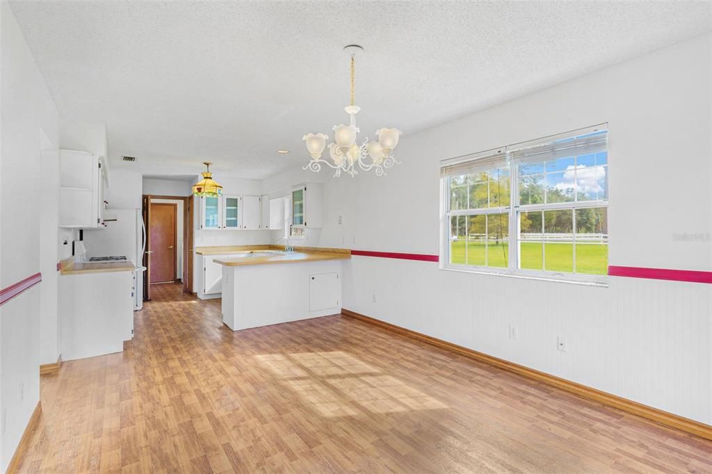 Dining area / Looking at Kitchen