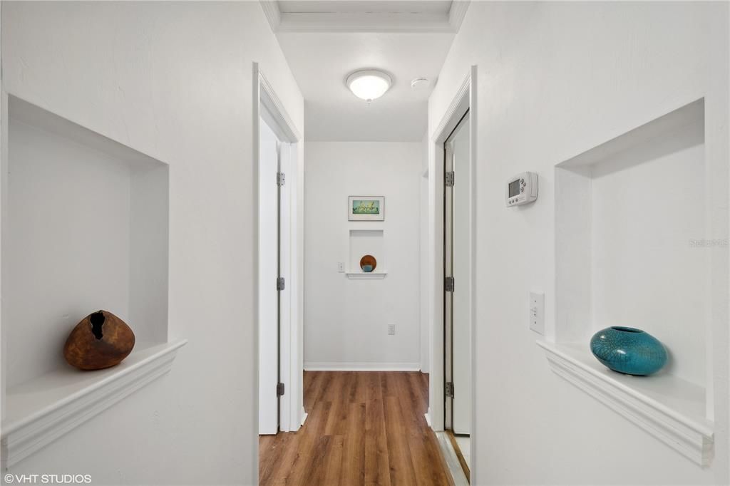 Hallway in garage apt