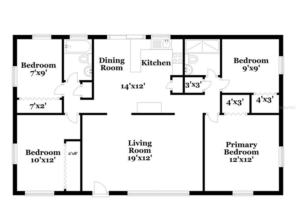 В аренду: $2,625 (4 спален, 2 ванн, 1248 Квадратных фут)