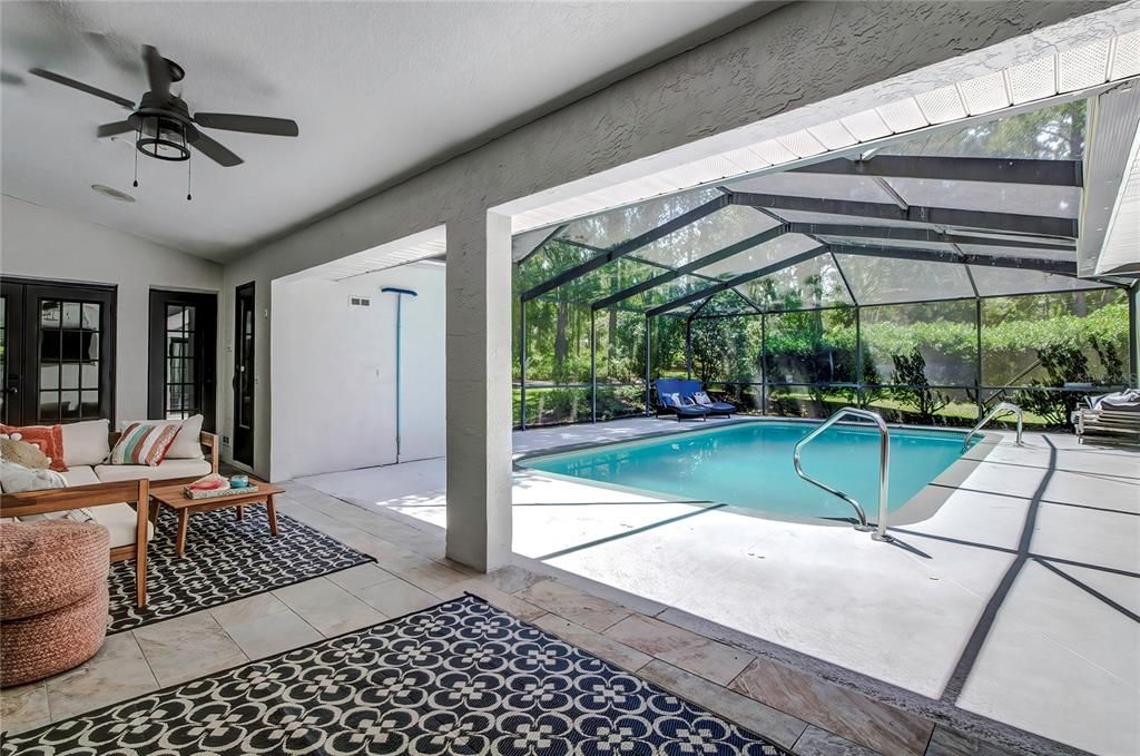 Covered Patio, Screened Pool Cage