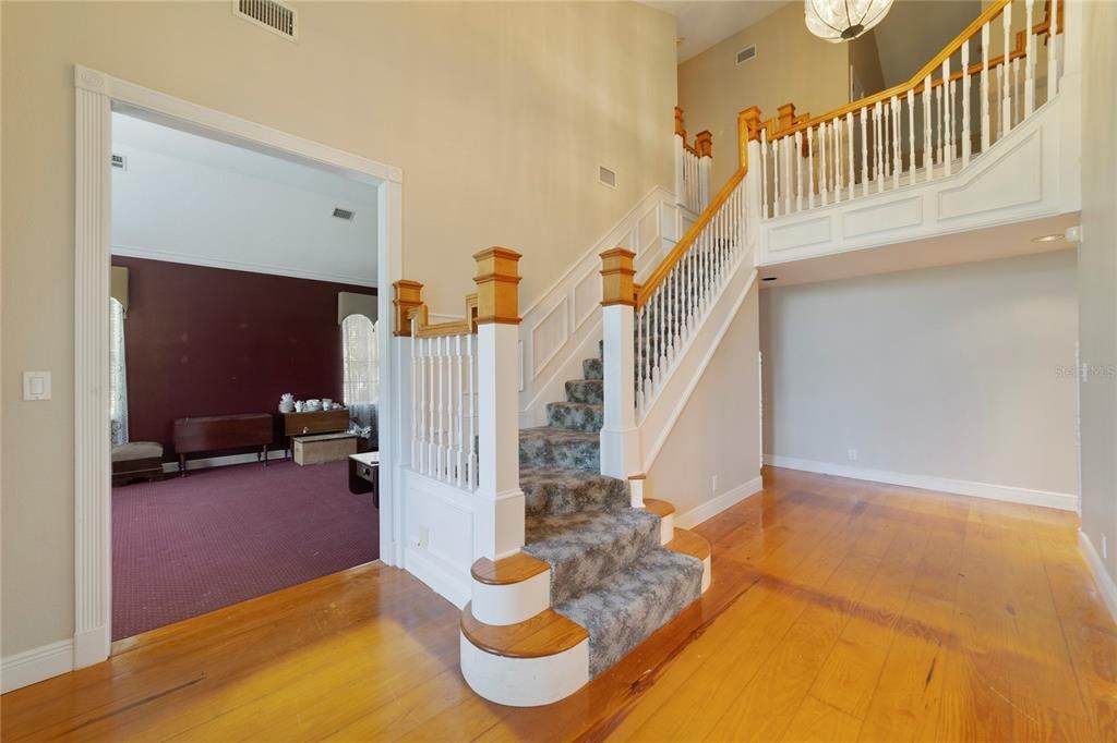 Foyer and stairway to floors above