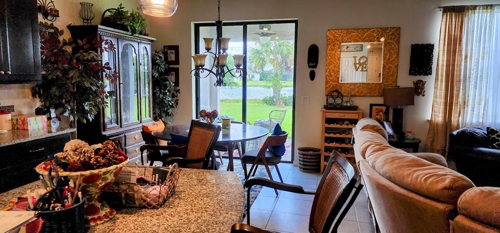 Living Room with dining area