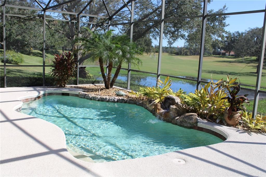 Newly-Painted Pool Deck