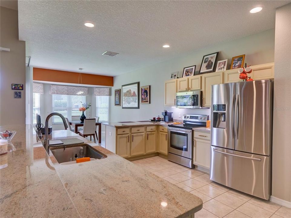 Open Kitchen with View of Dining Room