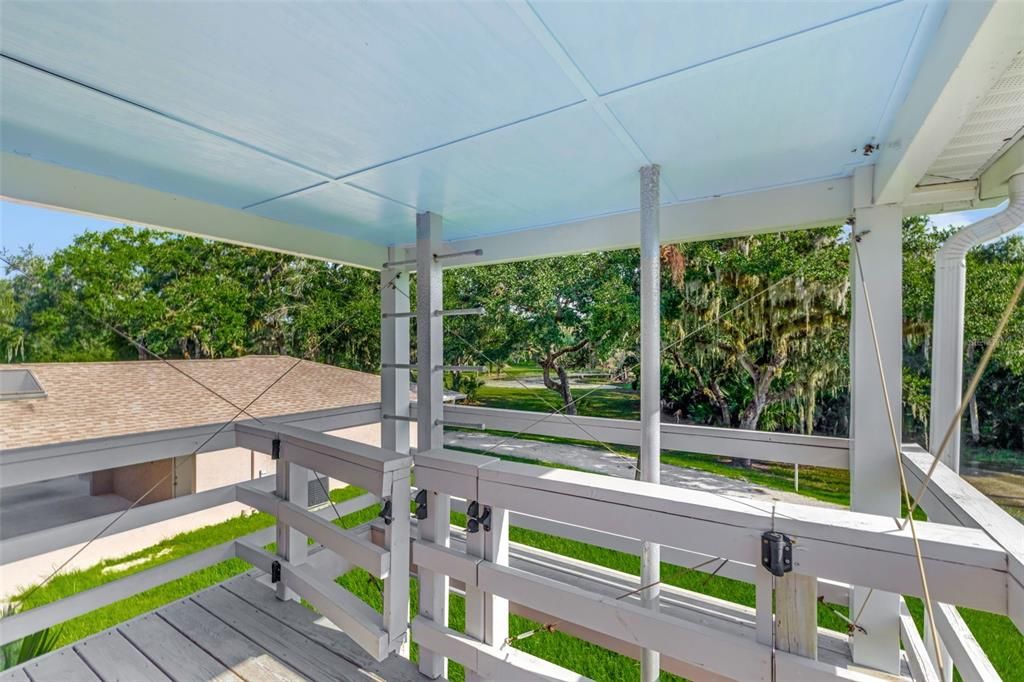 Upper Deck Screened Porch off Bedroom #3, House #1