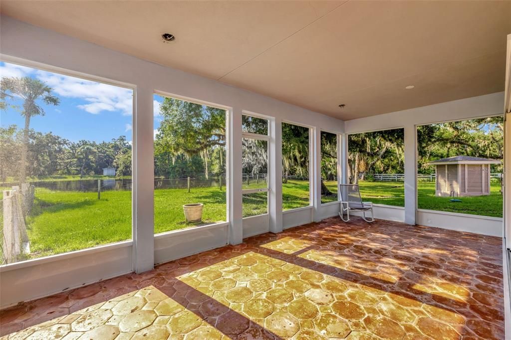 Back screened Porch House #1