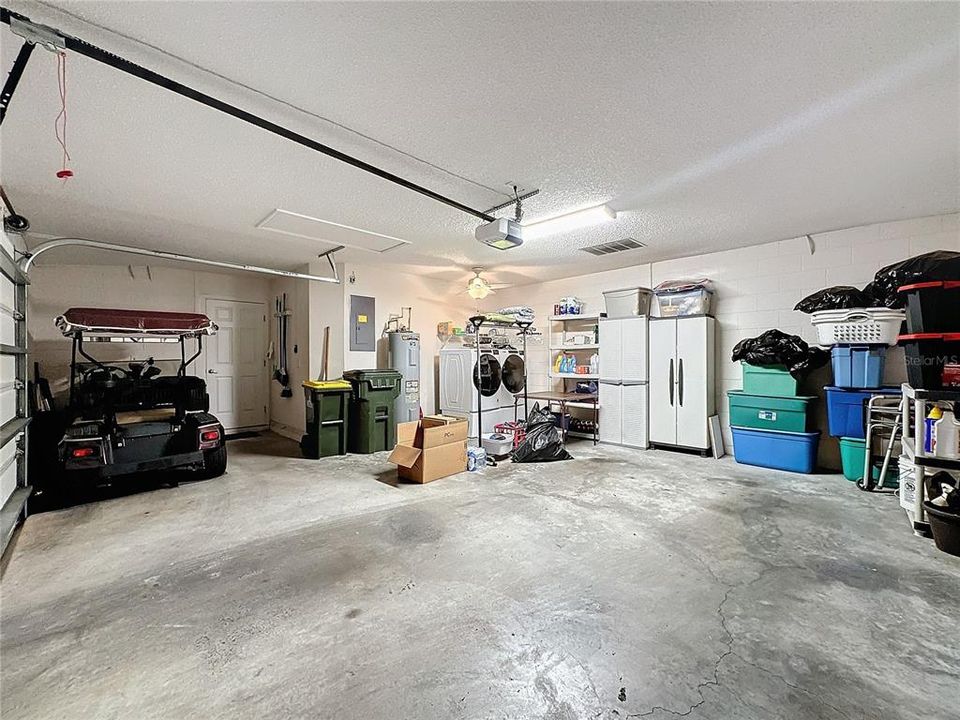 Washer & Dryer in 2 car garage