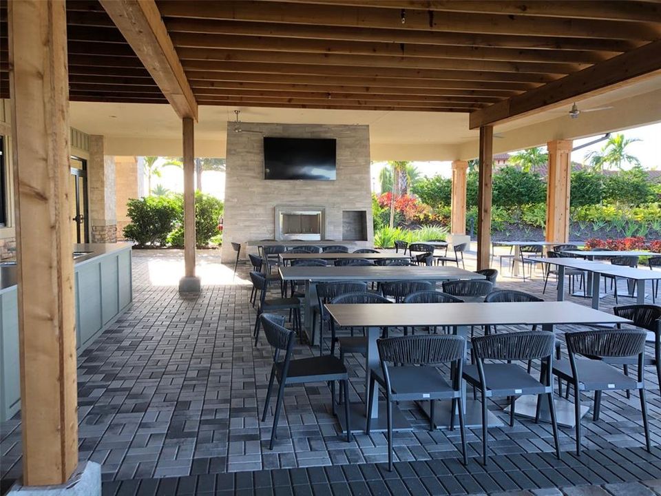 Patio for special events and dining