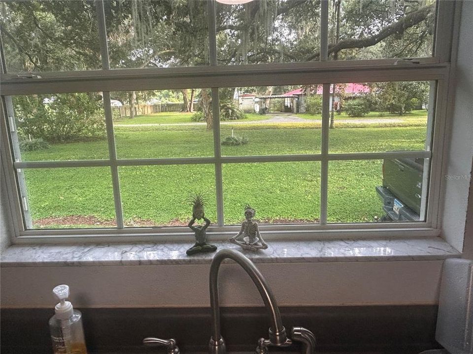 KITCHEN VIEW FROM WINDOW