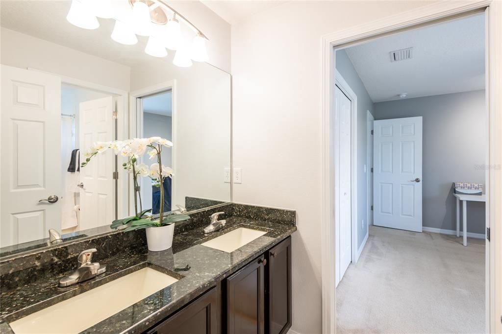 Jack and Jill bathroom between bedrooms #2 and #3.