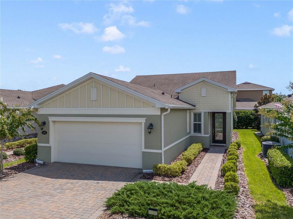 Aerial view of front of home