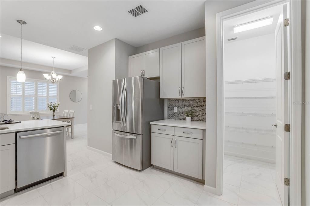 Spacious walk-in pantry for Kitchen