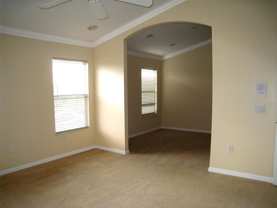 Master bedroom into office