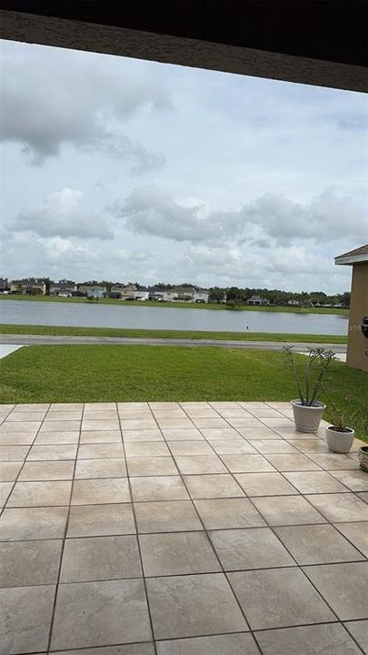 Water view from patio area