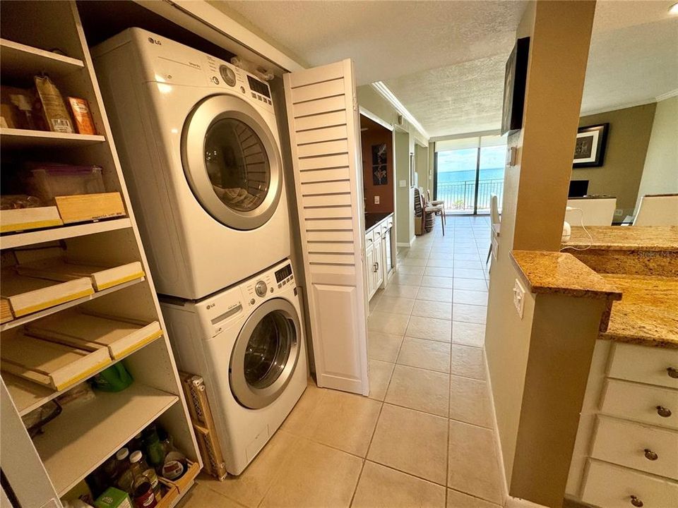 Interior INSIDE #505 condo Laundry/ washer & dryer for convenience.