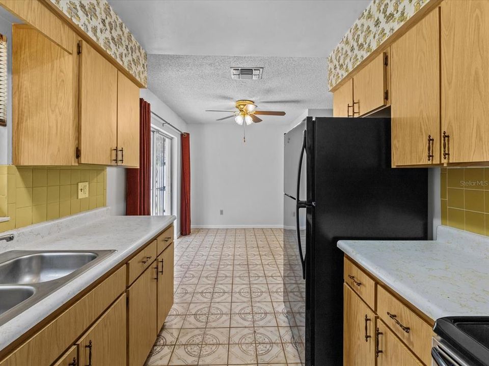 Kitchen looking into Dining area