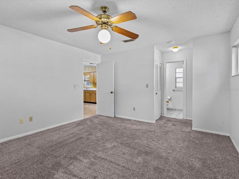 Primary Bedroom with private Bathroom and Dual Closets