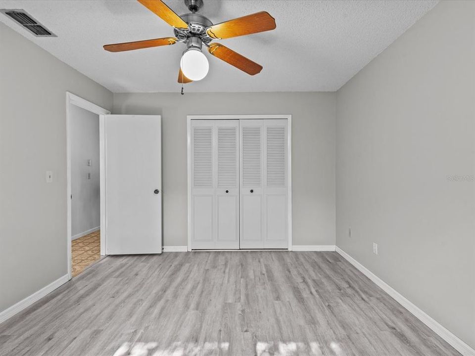 Bedroom 2 with New Laminate Flooring