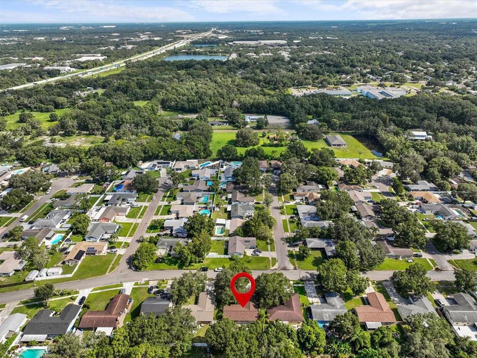 Aerial View - Established Neighborhood