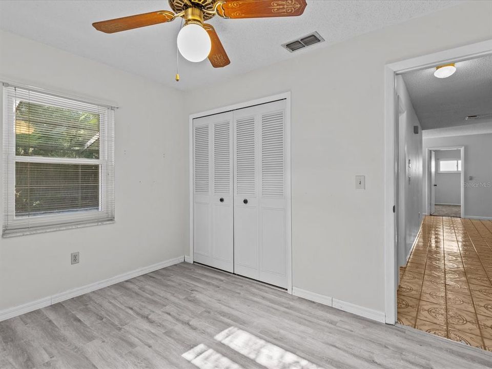 Bedroom 3 with New Laminate Flooring