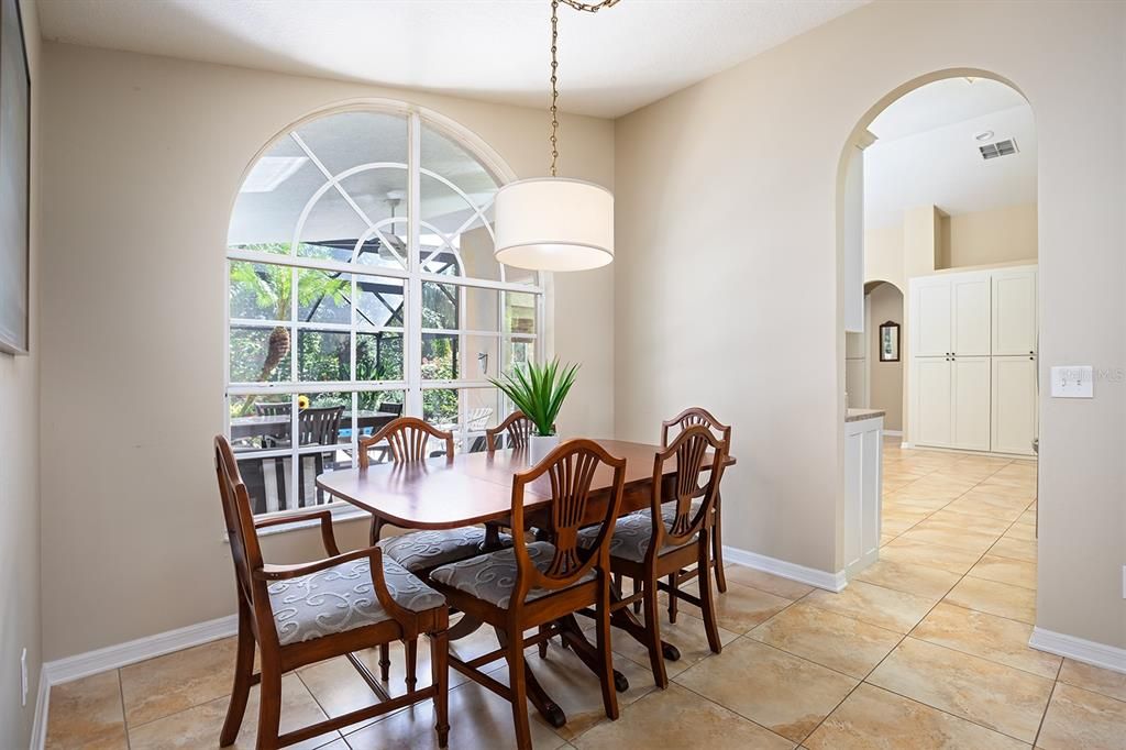 Formal dining room with a view!