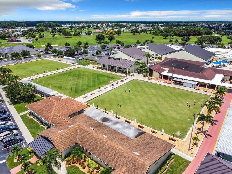 Lawn bowling North Campus, just across the street