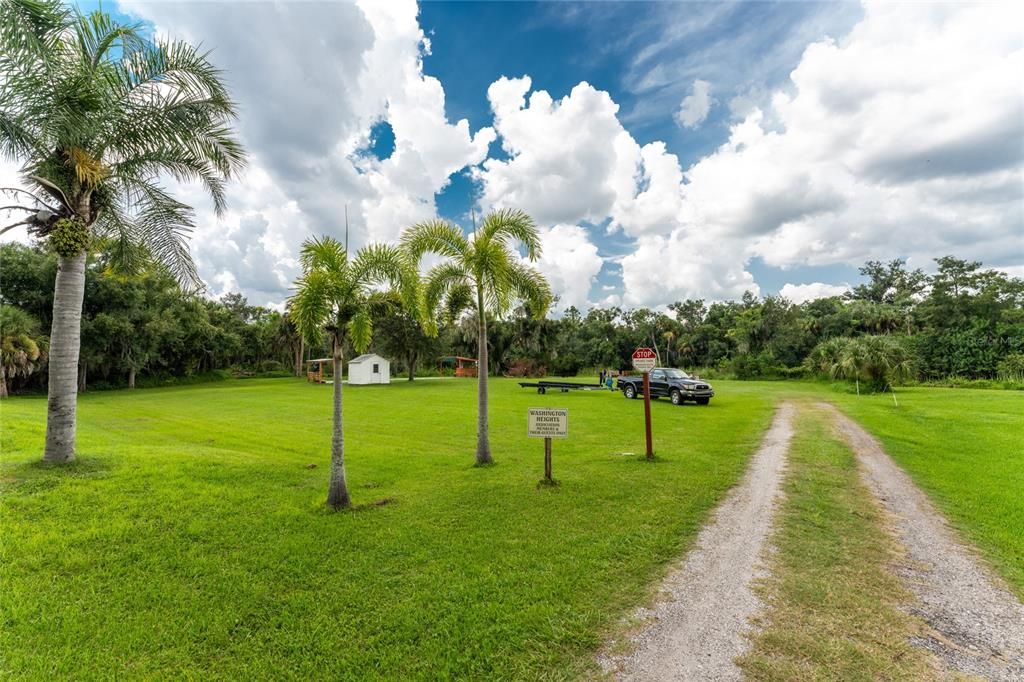 Entrance to community park