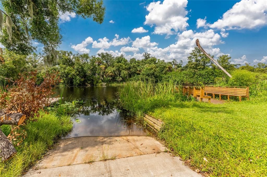 Community boat ramp into Shell Creek