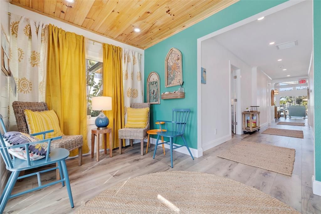 Sitting Area with a Boho Beachy Vibe