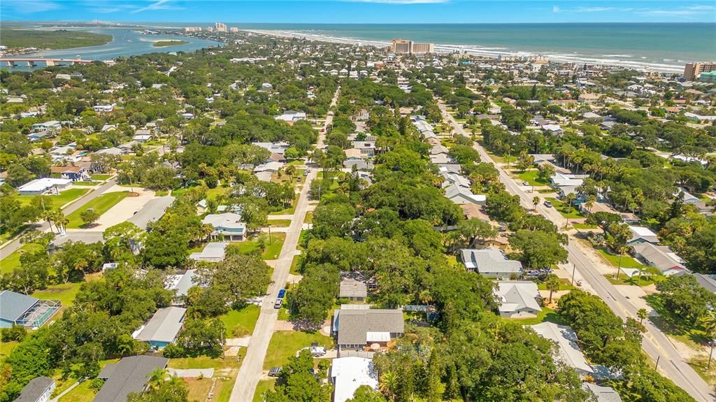 arial view to Flagler avenue