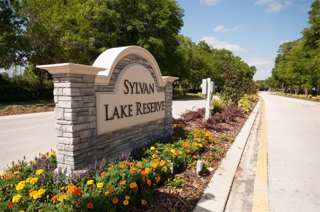 Sylvan Lake Reserve entrance from Orange Blvd.