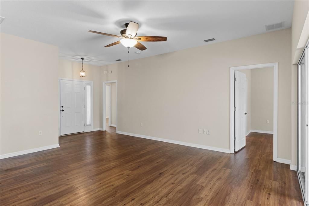 Open Concept Floor Plan with High Ceilings