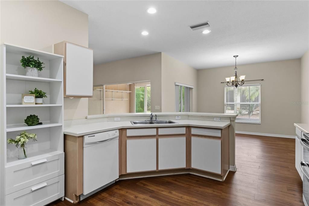 Kitchen offers a Hutch for additional storage