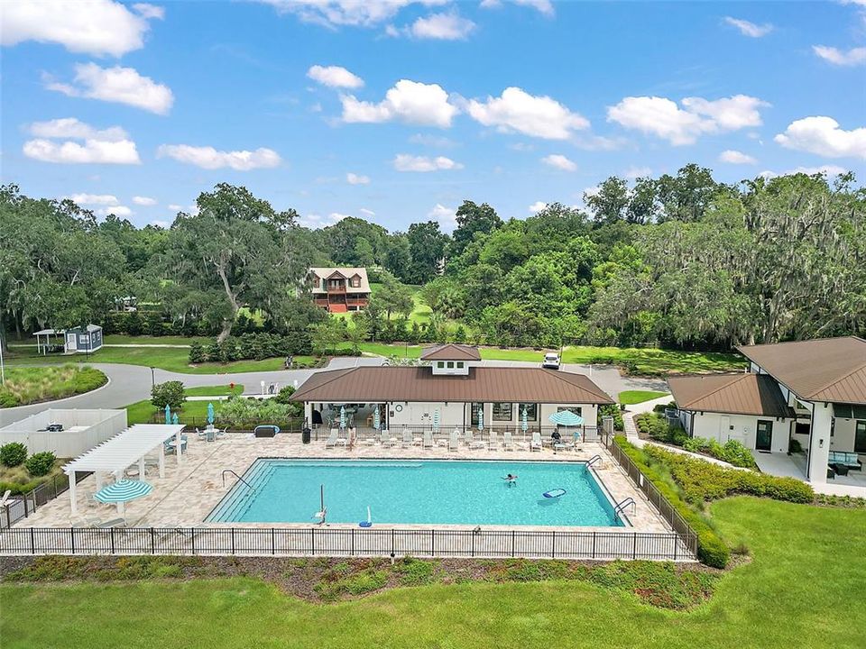 Beautiful community pool and clubhouse.