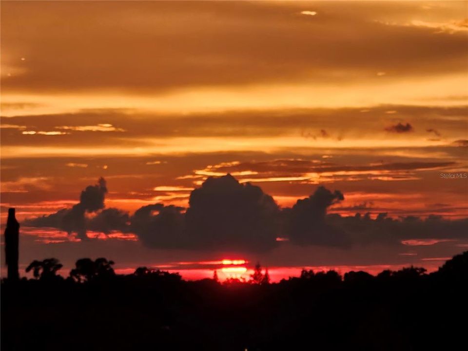 Sunset Views from the Balcony!