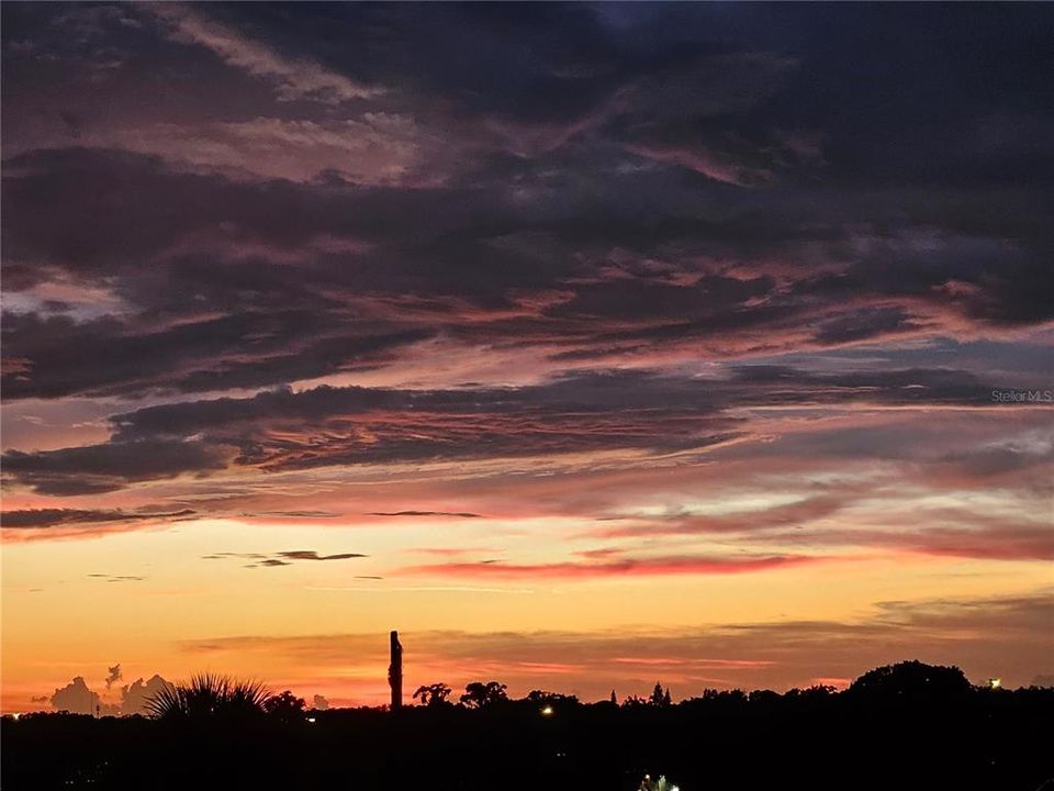 Sunset Views from the Balcony!