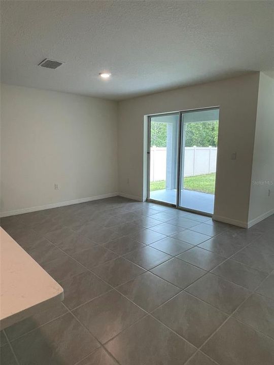 Open concept dining room