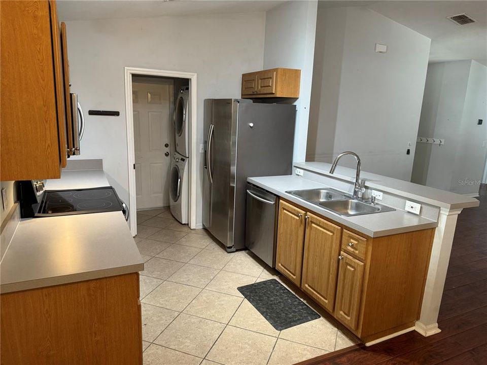 Large Kitchen Overlooks Great Room