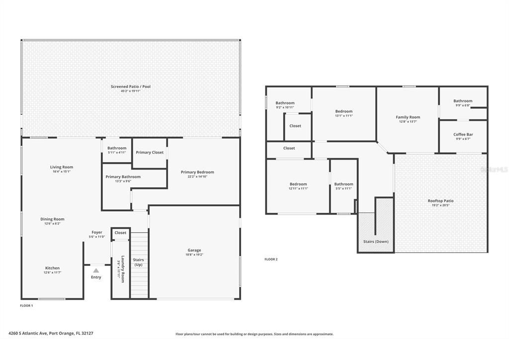 Floor Plan of Both 1st and 2nd Floors