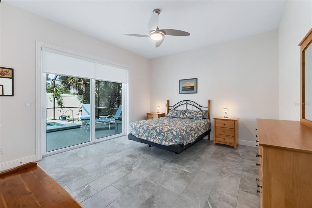 Master Bedroom w/Sliders to Pool & Lanai